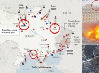 Ρωσική εισβολή στην Ουκρανία: Από 3 μέτωπα επιτίθενται οι Ρώσοι- Σφυροκοπούν Χάρκοβο, Χερσώνα, σε «τανάλια» το Κίεβο – Κόσμος
