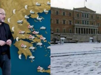 Αρναούτογλου-προειδοποίηση: Νότος όπως… βορράς την Τρίτη – 16άρια στη Θεσσαλονίκη και χιόνια στην Αττική