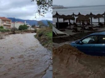 Βιβλική καταστροφή στη Θάσο: Εικόνες σοκ – Πλημμύρισαν δρόμοι, σπίτια και ξενοδοχεία (φωτο)