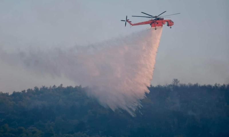 Φωτιά στην Εύβοια: Μεγάλη κινητοποίηση στο Παρθένι – Μήνυμα από το 112