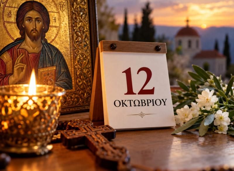 Εορτολόγιο 12/10: Ξημερώνει μεγάλη γιορτή της Ορθοδοξίας - Τα όμορφα ονόματα που γιορτάζουν